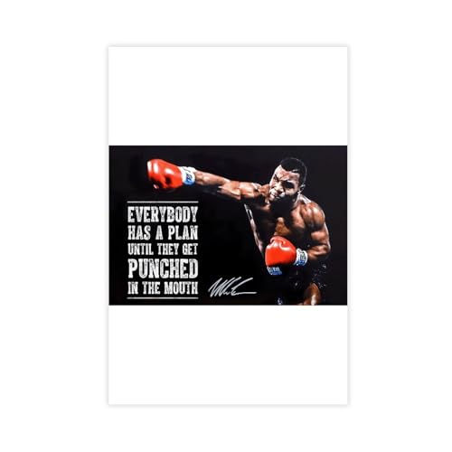 GBFRE Poster mit inspirierenden Zitaten von Mike Tyson, Leinwand, Schlafzimmer-Dekor, Sportlandschaft, Büro, Raumdekoration, Geschenk, ungerahmt, 40 x 60 cm GBFRE Poster mit inspirierenden Zitaten von Mike Tyson, Leinwand, Schlafzimmer-Dekor, Sportlandschaft, Büro, Raumdekoration, Geschenk, ungerahmt, 40 x 60 cm von GBFRE