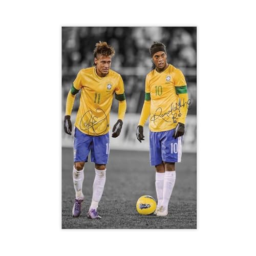 GBFRE Ronaldinho, Neymar Leinwand-Poster, Schlafzimmerdekoration, Landschaft, Büro, Raumdekoration, Geschenk, 30 x 45 cm GBFRE Ronaldinho, Neymar Leinwand-Poster, Schlafzimmerdekoration, Landschaft, Büro, Raumdekoration, Geschenk, 30 x 45 cm von GBFRE