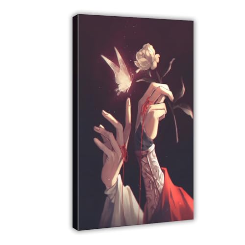 Leinwandposter, Motiv: Heaven Official's Blessing Hands TGCF Hua Cheng Schmetterling, Wandkunst, Dekordruck, Bild Gemälde für Wohnzimmer, Schlafzimmer, Dekoration, Rahmen-Stil, 30 x 45 cm Leinwandposter, Motiv: Heaven Official's Blessing Hands TGCF Hua Cheng Schmetterling, Wandkunst, Dekordruck, Bild Gemälde für Wohnzimmer, Schlafzimmer, Dekoration, Rahmen-Stil, 30 x 45 cm von GBFRE