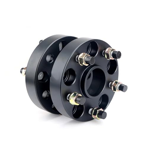 Spurverbreiterung Adapter 2 Stück Universal Auto Rad Spacer Adapter 5 Lug Anzug Für PCD 5x160 CB=65.1mm M14x1.5 14x2.0 25 30 35 40 50 60mm(35mm Black M14x 2.0) von GBGWRMRYX