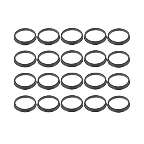 Spurverbreiterung Adapter Universal-Radnaben-Zentrierringe 60.1-54.1 56.1 56.6 57.1 58.1 59.1mm Schwarzes ABS-Radnaben-Zentrierring-Zubehör(60.1-56.1mm-20pcs) von GBGWRMRYX