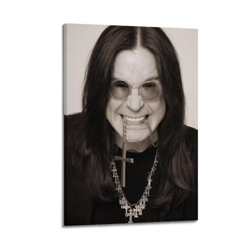 GBHEVEWV Poster der Sängerin Ozzy Osbourne, dekoratives Gemälde, Leinwand, Wandposter und Kunstdruck, modernes Familienschlafzimmer, Dekoration, Poster, 30 x 45 cm von GBHEVEWV