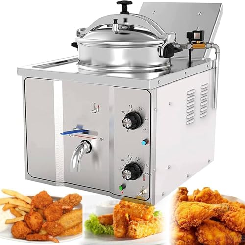 16L Elektrische Arbeitsplatten-Druckfritteuse, Gewerbliche Elektrische Arbeitsplatten-Druckluftfritteuse, 304 Edelstahl-Druckfritteuse für HäHnchen Und Fisch Mit ÖLtank, für Restaurant-SnackläDen 16L Elektrische Arbeitsplatten-Druckfritteuse, Gewerbliche Elektrische Arbeitsplatten-Druckluftfritteuse, 304 Edelstahl-Druckfritteuse für HäHnchen Und Fisch Mit ÖLtank, für Restaurant-SnackläDen von GBHJJ
