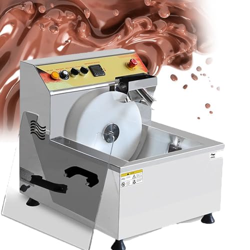 GBHJJ Kommerzielle Schokoladentemperiermaschine, 12,4-L-SchmelzgeräT Aus Edelstahl Mit Vibrationstisch, mit Automatischem Spender Und für Brunnen, ErdbeerüBerzug, Riegel Und Desserts GBHJJ Kommerzielle Schokoladentemperiermaschine, 12,4-L-SchmelzgeräT Aus Edelstahl Mit Vibrationstisch, mit Automatischem Spender Und für Brunnen, ErdbeerüBerzug, Riegel Und Desserts von GBHJJ