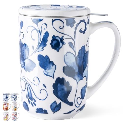 GBHOME Teetasse Siebeinsatz&Deckel,530ml Keramik-Teetasse loser Tee,MW&Spülergeeignet,Ideal für Teeliebhaber GBHOME Teetasse Siebeinsatz&Deckel,530ml Keramik-Teetasse loser Tee,MW&Spülergeeignet,Ideal für Teeliebhaber von GBHOME