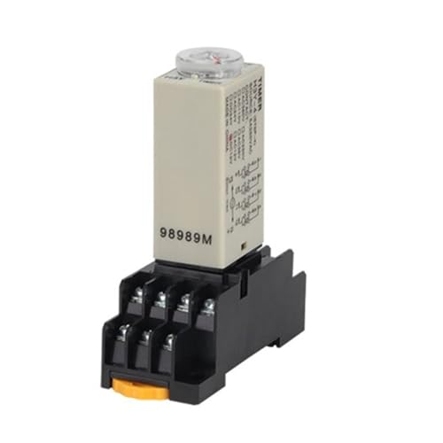 1pc AC 110V 0-3 Seconds H3Y-4 Power-on Delay Rotary Knob Timer Time Relay 14 Pin with Base PYF14A von GBIDKKYZIE
