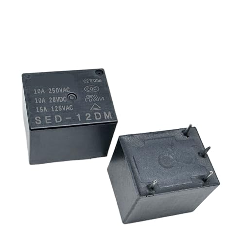 1pc BLACK SED-12DM (T73A-Coil:12V-10A) Relay 4pins von GBIDKKYZIE