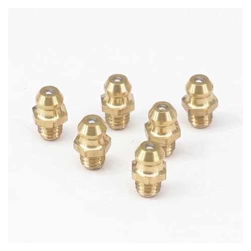 20 PCS M6 x 0.75mm Metric Male Brass Grease Nipple Fitting von GBIDKKYZIE