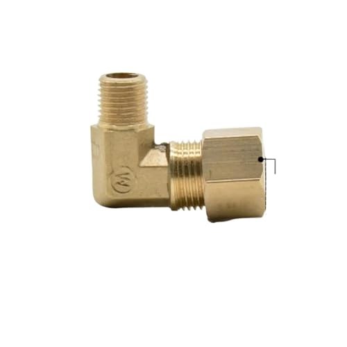 Fit Copper Tube OD 12mm x 1/4" BSPP Male Brass Compression Union Elbow 90 Degree Fitting Connector von GBIDKKYZIE