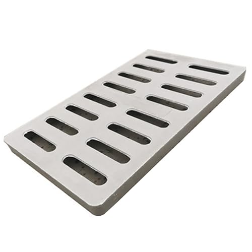 GBKBVTATDK Abflussabdeckung aus Harz, Rostfreie Drainagegitter, Gullyrost Abdeckung Garten, Terrasse, Garage(Gray,45x75x5cm) von GBKBVTATDK