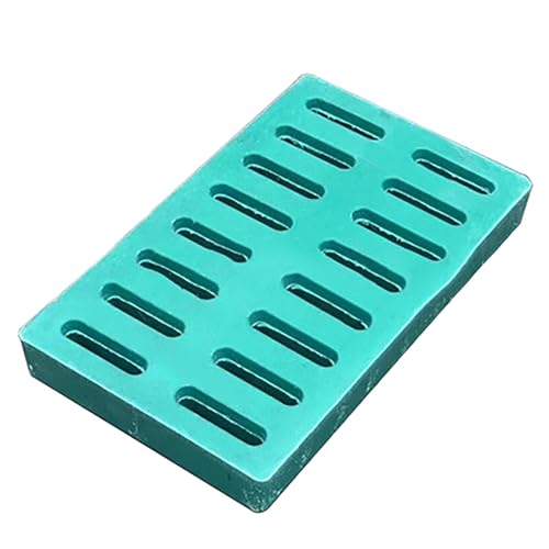 GBKBVTATDK Abflussabdeckung aus Harz, Rostfreie Drainagegitter, Gullyrost Abdeckung Garten, Terrasse, Garage(Green,40x50x4cm) von GBKBVTATDK