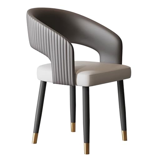 GBKBVTATDK Mid-Century Esszimmerstühle 4er-Set, Armlehnenlose Gepolsterte Küchenstühle mit Metallbeinen, Stühle Esszimmer für Zuhause, Restaurant oder Café(Gray,1pcs) von GBKBVTATDK