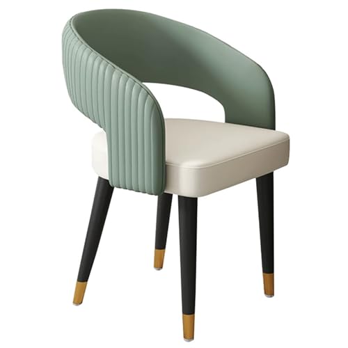 GBKBVTATDK Mid-Century Esszimmerstühle 4er-Set, Armlehnenlose Gepolsterte Küchenstühle mit Metallbeinen, Stühle Esszimmer für Zuhause, Restaurant oder Café(Green,1pcs) von GBKBVTATDK