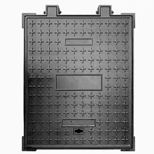 GBKBVTATDK Quadratischer Schachtdeckel aus Duktiler Gusseisen – B‑Klasse, rutschfest & Manhole Cover, Schachtabdeckung für Einfahrt, Garten, Garage(60x80cm) von GBKBVTATDK