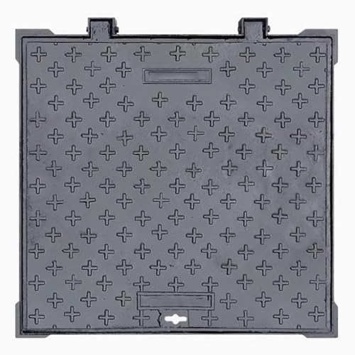 GBKBVTATDK Quadratischer Schachtdeckel aus Duktiler Gusseisen – B‑Klasse, rutschfest & Manhole Cover, Schachtabdeckung für Einfahrt, Garten, Garage(80x80cm) von GBKBVTATDK