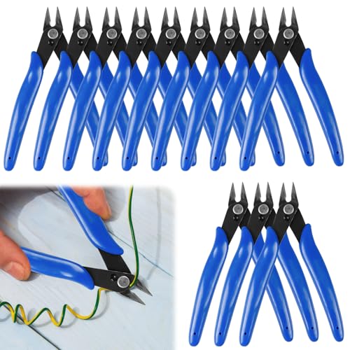 12 Stück Seitenschneider Klein: 170 Drahtschneider, Präzision Schneiderzange, Mini Durable Seitenschneider Elektronik Drahtschneider für Modellbau, Handwerk, Schmmuck 12 Stück Seitenschneider Klein: 170 Drahtschneider, Präzision Schneiderzange, Mini Durable Seitenschneider Elektronik Drahtschneider für Modellbau, Handwerk, Schmmuck von GBKDQQ