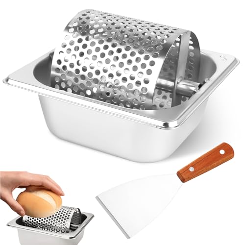 Butterroller, Butterrad Burger, 1000 ML Butterstreuer aus Edelstahl, Langlebiger Butterverteiler, Butterroller-Werkzeug, Butterschleuder, Butterspender für Brot Toast Brötchen Butterroller, Butterrad Burger, 1000 ML Butterstreuer aus Edelstahl, Langlebiger Butterverteiler, Butterroller-Werkzeug, Butterschleuder, Butterspender für Brot Toast Brötchen von GBKDQQ