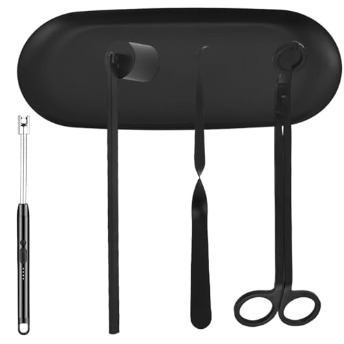 GBKDQQ 5-IN-1 Kerzenzubehör Set mit Kerzenanzünder – Edelstahl Kerzenlöscher ohne Qualm, Dochtschere, Dochtzieher & Untersetzer | Premium Kerzenpflege-Set für Kerzenliebhaber GBKDQQ 5-IN-1 Kerzenzubehör Set mit Kerzenanzünder – Edelstahl Kerzenlöscher ohne Qualm, Dochtschere, Dochtzieher & Untersetzer | Premium Kerzenpflege-Set für Kerzenliebhaber von GBKDQQ