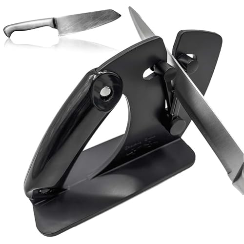 Messerschärfer: Messerschärfer Profi Schärfen 15-45 Grad, Profi-Messerschärfer mit Bewegliche V-Klinge, Messerschleifer Messer schärfen für Raue und Feine Messerschärfer Knife Sharpener von GBKDQQ
