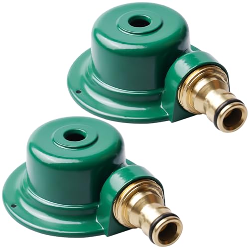 Rasensprenger, 2 Stück Rasensprinkler aus Metall, Gartensprenger Rasen Bewässerungssystem, 360 Grad Kreisregner, Rasensprenger Kleine bis Mittlere Fläche, Bewässerungsanlagen für Rasen von GBKDQQ