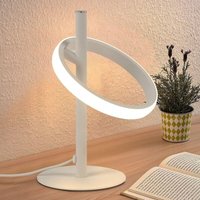 Cbjktx Tischlampe Modern led Tischleuchte - Weiß Ringform Nachttischlampe Drehbaren Abnehmbar Ringen 13W 3000K Warmweiß für Schlafzimmer Wohnzimmer Cbjktx Tischlampe Modern led Tischleuchte - Weiß Ringform Nachttischlampe Drehbaren Abnehmbar Ringen 13W 3000K Warmweiß für Schlafzimmer Wohnzimmer von GBLY
