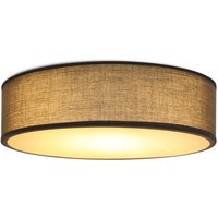 Deckenlampe Schlafzimmer Deckenleuchte Rund - 1 Flammig E27 Wohnzimmerlampe Stoff Modern Schlafzimmerlampe Grau Küchenlampe mit Stoffschirm Flurlampe von GBLY