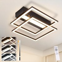 Gbly - Deckenlampe led Deckenleuchte Küche - Dimmbar Küchenlampe 42W Schwarz Schlafzimmerlampe mit Fernbedienung Modern Design Schlafzimmer Flurlampe Gbly - Deckenlampe led Deckenleuchte Küche - Dimmbar Küchenlampe 42W Schwarz Schlafzimmerlampe mit Fernbedienung Modern Design Schlafzimmer Flurlampe von GBLY