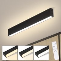 Gbly - Deckenlampe led Deckenleuchte Wohnzimmer - 53.6CM Wohnzimmerlampe Lang Schwarz Schlafzimmerlampe Modern Dimmbar mit Fernbedienung 17W Gbly - Deckenlampe led Deckenleuchte Wohnzimmer - 53.6CM Wohnzimmerlampe Lang Schwarz Schlafzimmerlampe Modern Dimmbar mit Fernbedienung 17W von GBLY