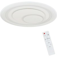 Deckenlampe led Dimmbar Deckenleuchte: 50.5CM Weiß Wohnzimmerlampe rgb Acryl Schlafzimmerlampe Modern Rund 90W Küchenlampe Design Bürolampe mit von GBLY