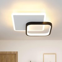 Gbly - Deckenlampe led Deckenleuchte Flur - 3000K Schlafzimmerlampe 22W Flurlampe Modern Design Küche Deckenbeleuchtung Küchenlampe Schwarz von GBLY