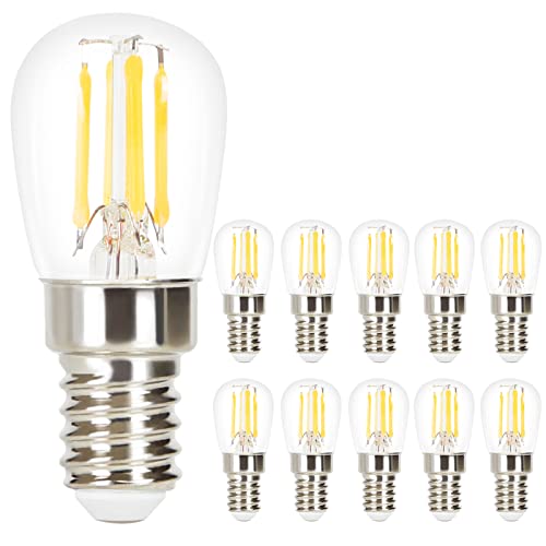 GBLY 10× LED E14 Glühbirne: ST25 Warmweiss Lampe Vintage Leuchtmittel 4W 2700K Edison Glühlampe Retro Filament Birnen Bulb Energiesparlampe für Haus Café Bar nicht Dimmbar von GBLY