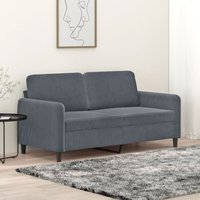 GBLY 2-Sitzer-Sofa Dunkelgrau 140 cm Samt von GBLY