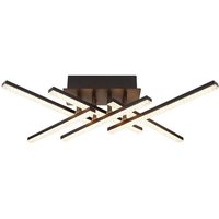 Gbly - Deckenlampe led Deckenleuchte Wohnzimmer - 52CM Schwarz Dimmbar Wohnzimmerlampe Modern 36W Design Flurlampe Schlafzimmerlampe Metall kristall von GBLY