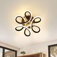 Gbly - Led Deckenleuchte, Modern Deckenlampe 26W , Warmweiß 3000K Kreatives Design Deckenbeleuchtung Led für Schlafzimmer Küche Gang Balkon (Schwarz, von GBLY