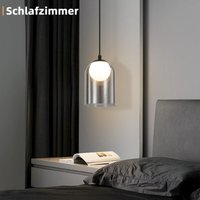 GBLY Hängelampe Esstisch Hängeleuchte Schwarz - 1 Flammig Pendelleuchte Vintage Esszimmerlampe Hängend G9 Pendellampe Nachtisch Höhenverstellbar für von GBLY