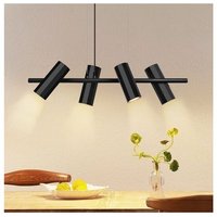 Gbly - Hängeleuchte Esstisch Schwarz 4 Flammig - Hängelampe GU10 Wohnzimmer Modern Pendelleuchte Industrial Esszimmerlampe Hängend Metall für Innen von GBLY