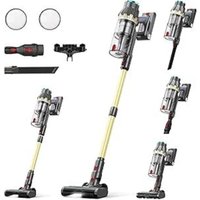 GBLY Kabelloser Staubsauger Leistungsstarker Motor 60-Minuten-Akku Anti-Verhedderungs-Bürste HD-LED-Anzeige Hartböden Teppiche Tierhaare von GBLY