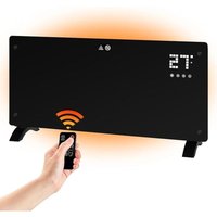 GBLY Konvektorheizung Elektrisch 2500W Freistehend Energiesparend Mit Thermostat Fernbedienung Touch-Display Timer Überhitzungsschutz 2 Jahre Garantie von GBLY