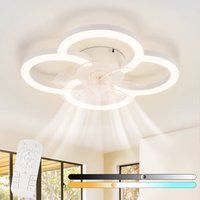 GBLY LED Deckenventilator Mit Beleuchtung - Deckenleuchte Ventilator Leise mit Fernbedienung Dimmbar Wohnzimmer Deckenleuchte 6-Gang Timer Weiß GBLY LED Deckenventilator Mit Beleuchtung - Deckenleuchte Ventilator Leise mit Fernbedienung Dimmbar Wohnzimmer Deckenleuchte 6-Gang Timer Weiß von GBLY