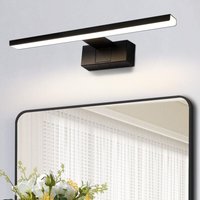 GBLY LED Spiegelleuchte Bad 30CM - 6W Spiegellampe Badezimmer Schwarz Badleuchte Wand Wasserdicht IP44 Wandlampe Modern Neutral 4000K Wandleuchte für von GBLY