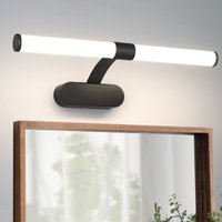 Led Spiegelleuchte Bad Spiegellampe - Schwarz Badleuchte Wand 40CM Wandlampe Badezimmer 6W Modern Wasserdicht IP44 Wandleuchte Neutralweiß 4000K von GBLY