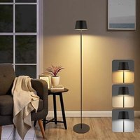 GBLY LED Stehlampe 120cm Wohnzimmer Solar Stehleuchte Outdoor Touch-Dimmbar 3000K-6500K mit USB-C aufladbar Akku kabellose Standleuchte von GBLY