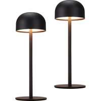 Led Tischlampe kabellos dimmbar mit Akku 2ER - Höhenverstellbare Schreibtischlampe Touch (3000K/4500K/6000K), usb-c Aufladbar, IP44 wasserdicht für von GBLY