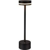 GBLY Tischlampe Kabellos LED Tischleuchte Akku - Nachttischlampe Dimmbare 3000K-6500K mit USB-C -Touch Lampe Schwarz Tischlampen -für Schlafzimmer von GBLY