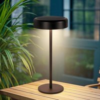 Tischlampe Solar Akku Nachttischlampe - Led Kabellos Tischleuchte 3600mhA Aufladbar Touch Dimmbar Schwarz Lampe mit usb Batterie Solarlampen für von GBLY