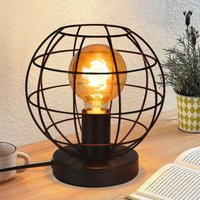 Gbly - Tischlampe Vintage Tischleuchte Schwarz - Retro Nachttischlampe Lampe E27 Fassung aus Metall Industrial Deko für Wohnzimmer Kinderzimmer Gbly - Tischlampe Vintage Tischleuchte Schwarz - Retro Nachttischlampe Lampe E27 Fassung aus Metall Industrial Deko für Wohnzimmer Kinderzimmer von GBLY