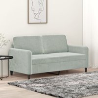 Gbly - 2-Sitzer-Sofa Hellgrau 140 cm Samt Gbly - 2-Sitzer-Sofa Hellgrau 140 cm Samt von GBLY