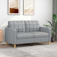 Gbly - 2-Sitzer-Sofa Hellgrau 140 cm Stoff Gbly - 2-Sitzer-Sofa Hellgrau 140 cm Stoff von GBLY