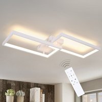 Gbly - Deckenlampe led Deckenleuchte Dimmbar mit Fernbedienung 40W Weiß Wohnzimmerlampe aus Metall Modern Design Schlafzimmerlampe küchenlampe für Gbly - Deckenlampe led Deckenleuchte Dimmbar mit Fernbedienung 40W Weiß Wohnzimmerlampe aus Metall Modern Design Schlafzimmerlampe küchenlampe für von GBLY
