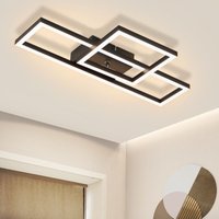 Gbly - Deckenlampe led Deckenleuchte Wohnzimmer - 20W Wohnzimmerlampe Warmweiß Küchenlampe Modern Design Schwarz Schlafzimmer Lampe Eckig Gbly - Deckenlampe led Deckenleuchte Wohnzimmer - 20W Wohnzimmerlampe Warmweiß Küchenlampe Modern Design Schwarz Schlafzimmer Lampe Eckig von GBLY